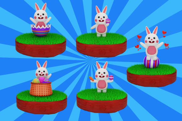 3D Render Ornament Event Easter Day