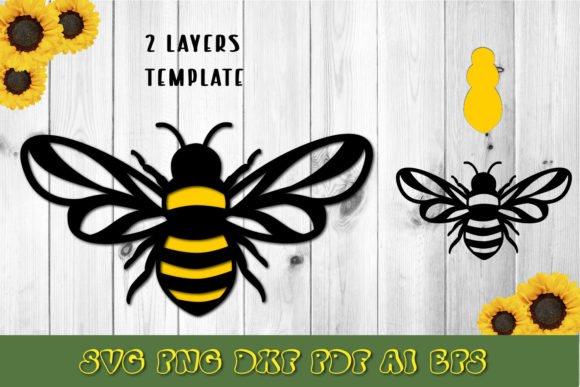 Bee. 3D Layered