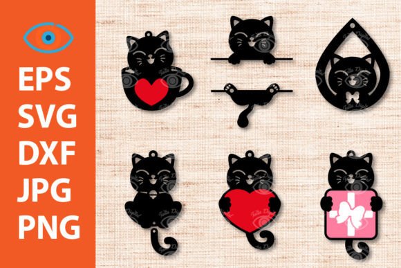 Black Cute Kawaii Cat Kitty Design