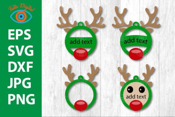 Christmas Reindeer Bauble Hanging