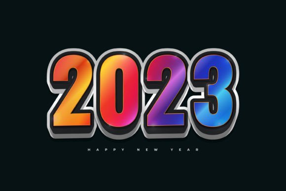 Colorful 2023 New Year Banner Design: A Vibrant Way to Celebrate the New Year