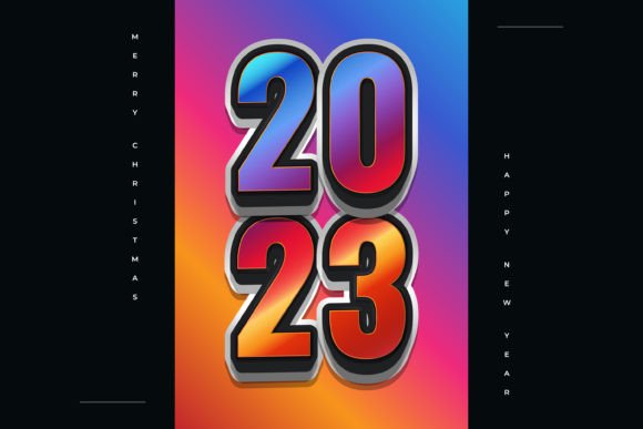 Colorful 2023 New Year Poster Design: A Vibrant Way to Celebrate the New Year