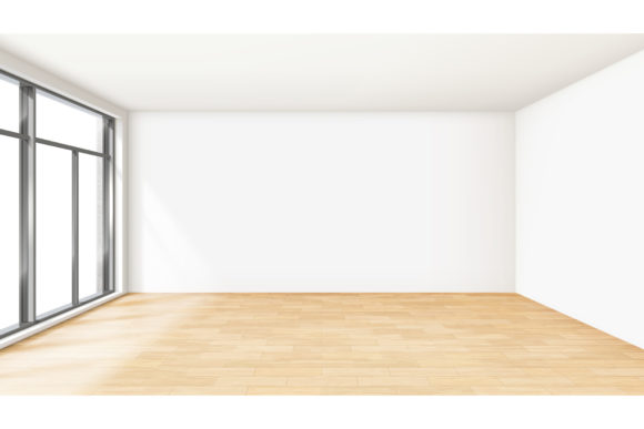 Empty Room House Interior After