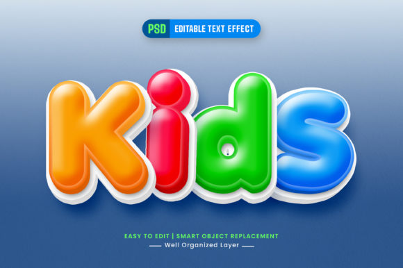 Kids Cartoon 3D Editable Text Effect: A Creative Tool for Designers and Educators
