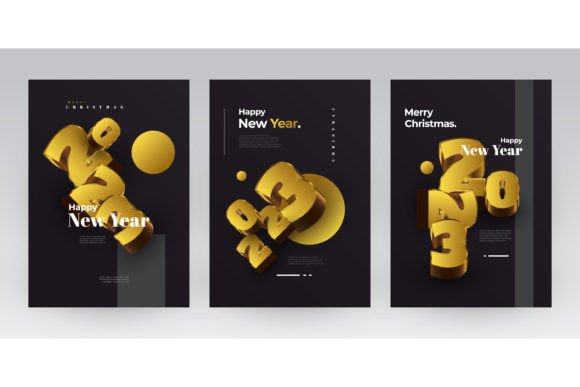 Luxury Gold New Year 2023 Poster Design: A Stunning Way to Celebrate the Lunar New Year