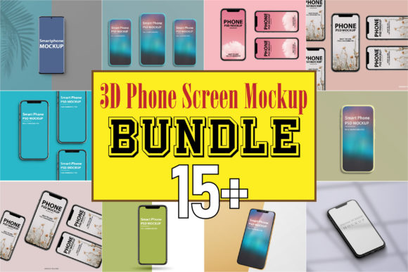 Phone Screen Mockup Bundle V.03