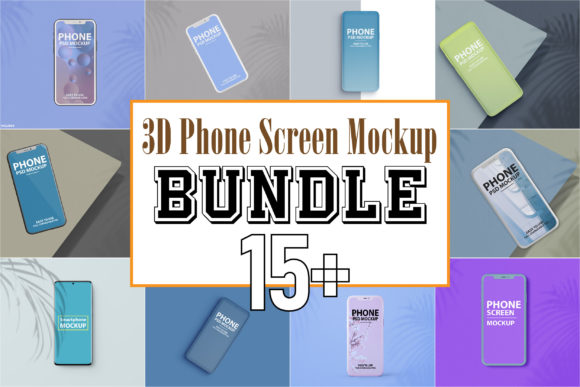 Phone Screen Mockup Bundle V.05: A Must-Have for Digital Designers