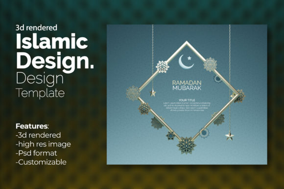 Ramadan Mubarak Greetings Poster: A Modern and Customizable Design for Every Occasion