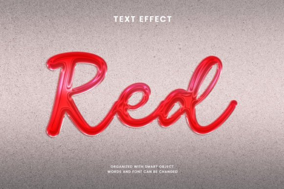 Red Glossy 3D Text Effect: A Strategic Tool for Visual Communication