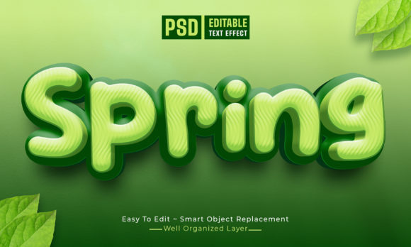 Spring Cartoon 3D Text Style Effect: A Creative Tool for Digital Designers